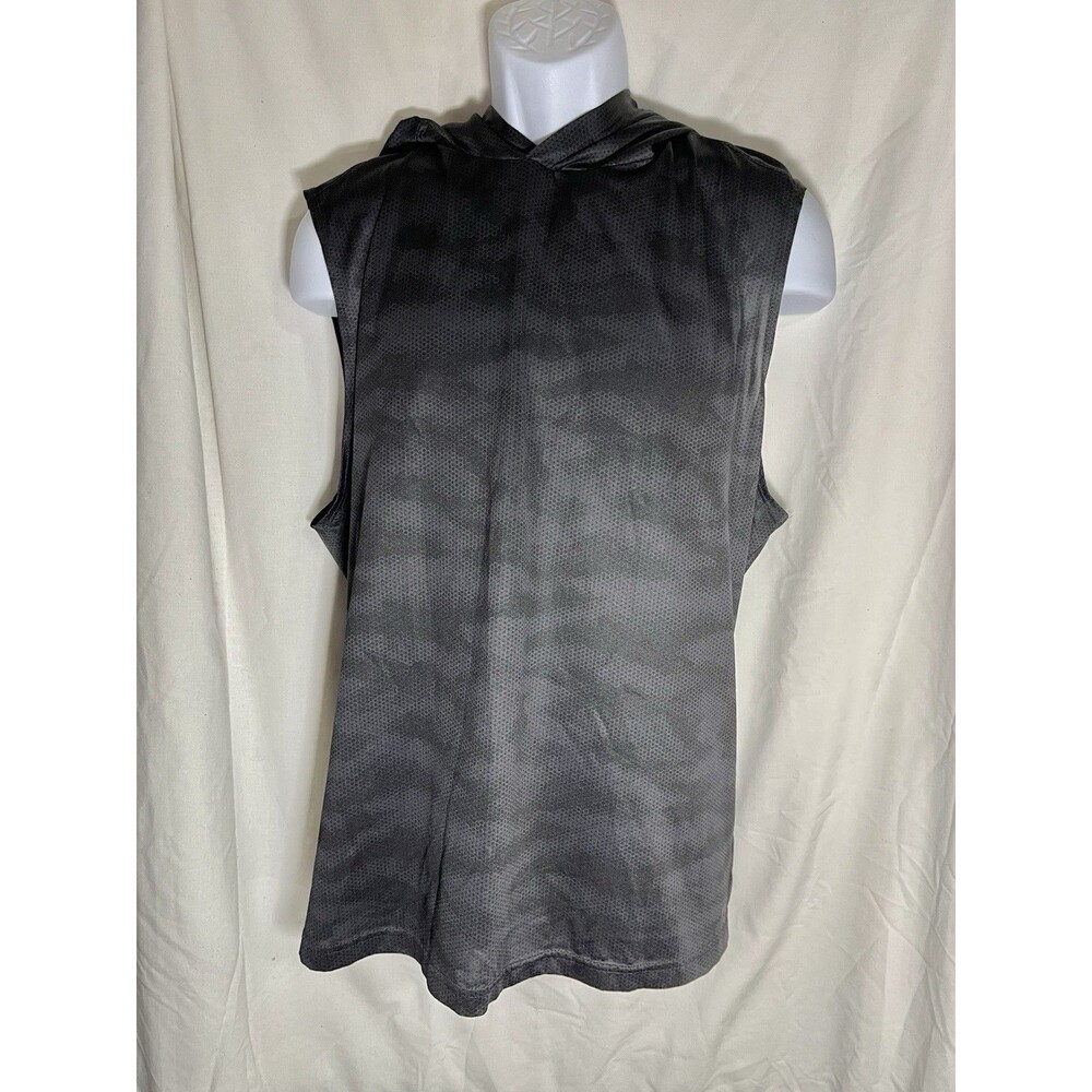 Russell Athletic Men’s Sleeveless Hoodie – Grey Camo Dri-Power 360